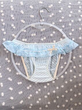 US-S/JP-M Japanese Brand Risa Magli Chiffon Ruffles Satin Bow Panties Cute Girls